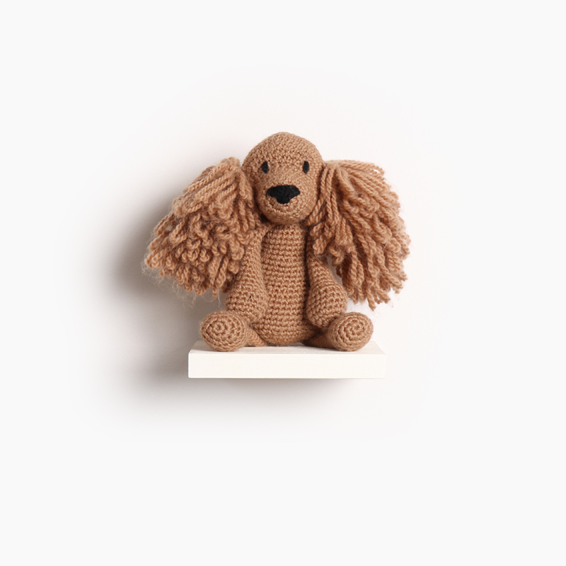 spaniel dog puppy crochet amigurumi project pattern kerry lord Edward's menagerie
